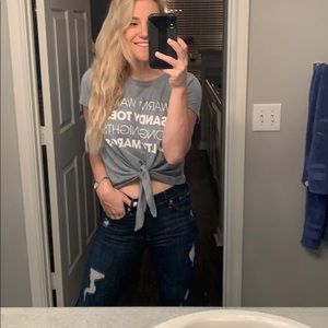 Francesca’s Tie up T-shirt!